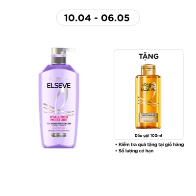L'OREAL PARIS - Dầu Xả L'oreal Elseve Hyaluron Moisture 72H Moisture Sealing Conditioner 375ml