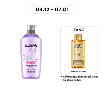L'OREAL PARIS Dầu Gội L'oreal Elseve Hyaluron Moisture 72H Moisture Filling Shampoo 620ml