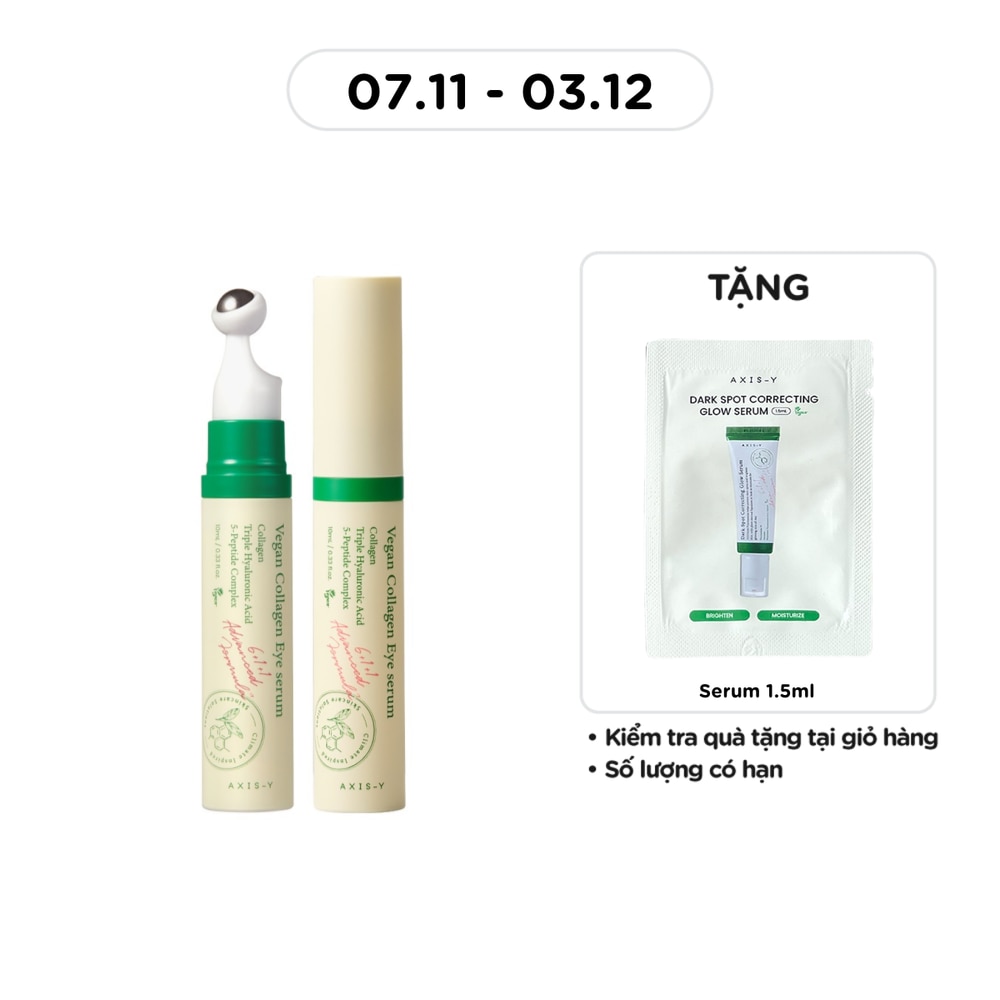 Tinh Chất Dưỡng Mắt Axis-Y Vegan Collagen Eye Serum 10ml