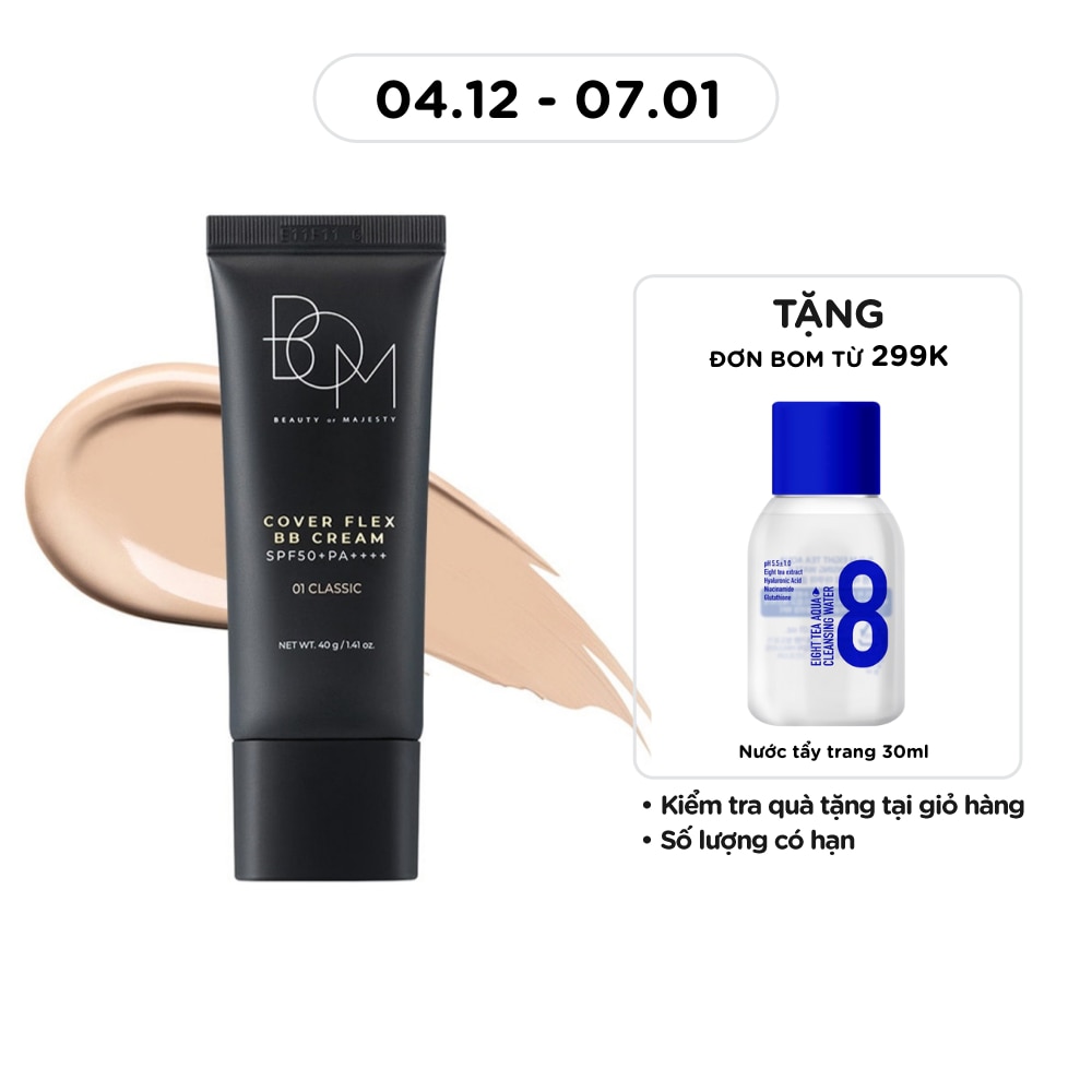 Cover Flex BB Cream SPF50+PA++++ 40g .#01 Classic