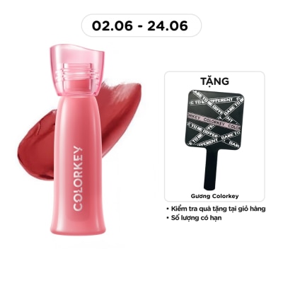 COLORKEY - Son Bóng Colorkey Soft Matte Water Tint 2.5g .#O308 Đỏ Cam Đất
