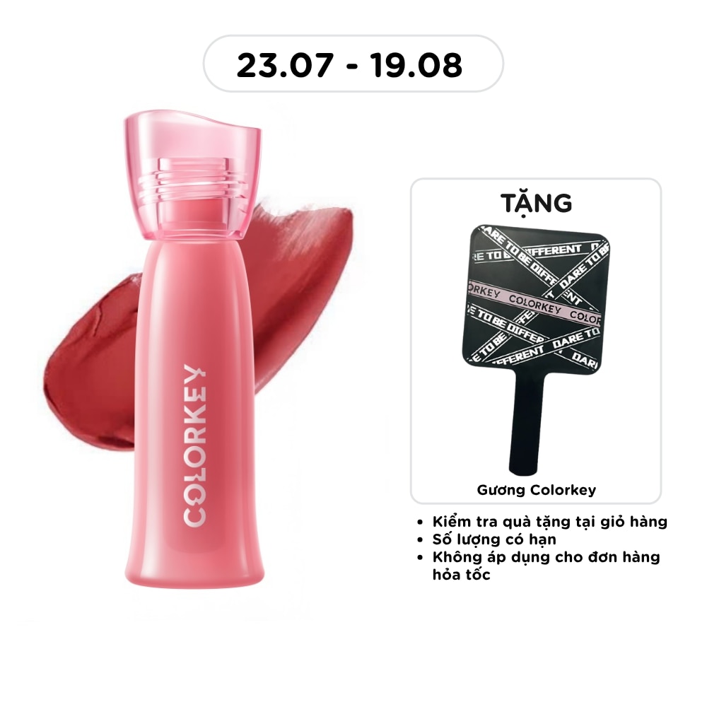 Son Bóng Colorkey Soft Matte Water Tint 2.5g .#O308 Đỏ Cam Đất image