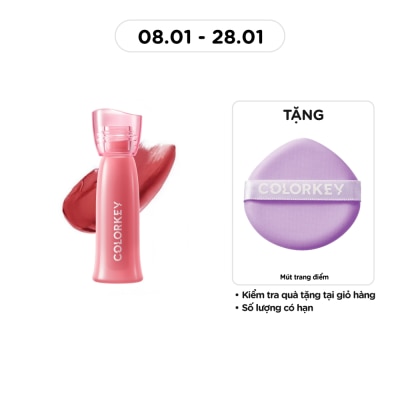 COLORKEY Son Bóng Colorkey Soft Matte Water Tint 2.5g .#O344 Cam Sữa