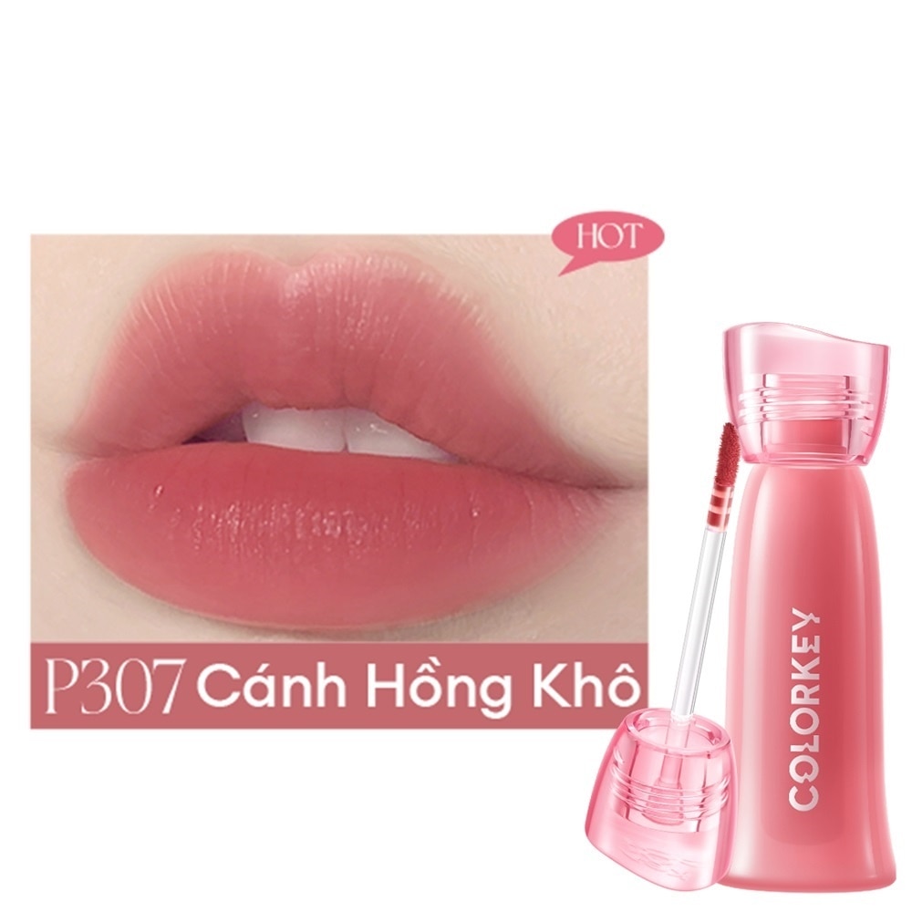 Son Bóng Colorkey Soft Matte Water Tint 2.5g .#P307 Cánh Hồng Khô