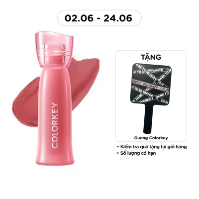 COLORKEY Son Bóng Colorkey Soft Matte Water Tint 2.5g .#P307 Cánh Hồng Khô