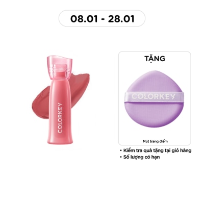 COLORKEY Son Bóng Colorkey Soft Matte Water Tint 2.5g .#P307 Cánh Hồng Khô