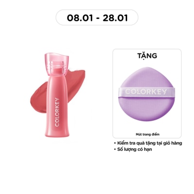 COLORKEY Son Bóng Colorkey Soft Matte Water Tint 2.5g .#O368 Cam Quế