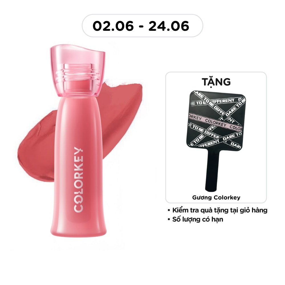 Son Bóng Colorkey Soft Matte Water Tint 2.5g .#O368 Cam Quế
