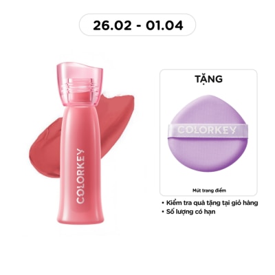 COLORKEY - Son Bóng Colorkey Soft Matte Water Tint 2.5g .#O368 Cam Quế