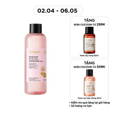 COCOON - Nước Tẩy Trang Cocoon Sen Hậu Giang 500ml