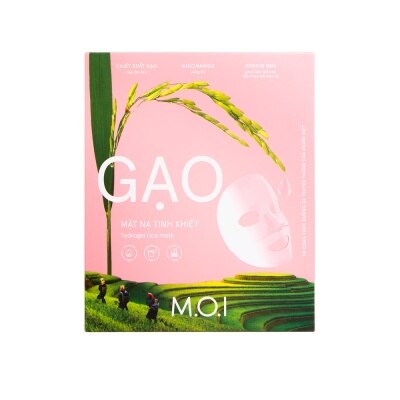 M.O.I - Mặt Nạ M.O.I - Hydrogel Rice Mask Gạo Tinh Khiết 32g x 3Pcs image