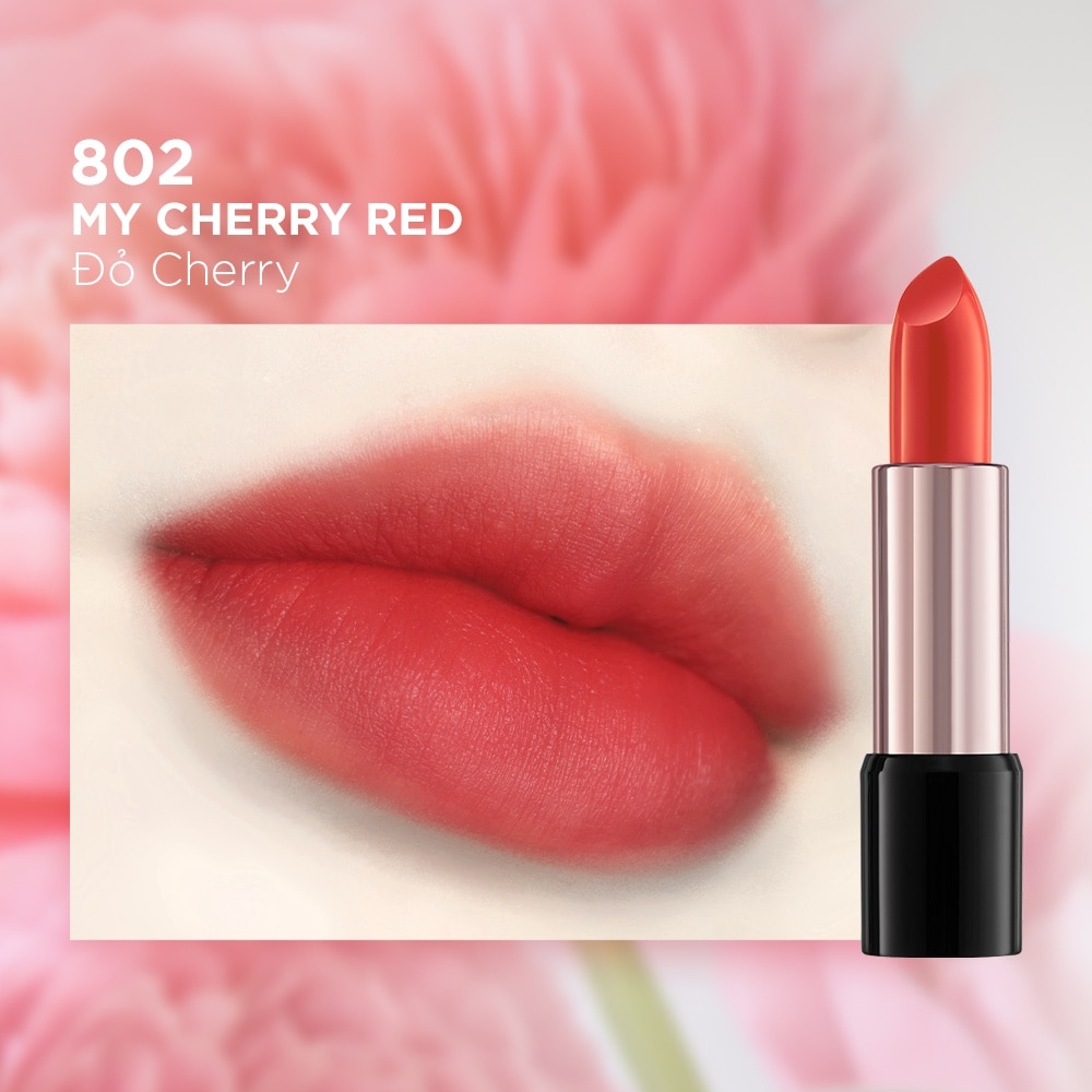 Son BOM My Lipstick 3.3g .#802 My Cherry Red (Limited Edition)