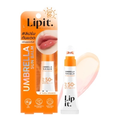 LIP IT - Son Dưỡng Chống Nắng Lip It Umbrella Sun Balm SPF50+ PA++++ 8g .#02 Yuzu Orange