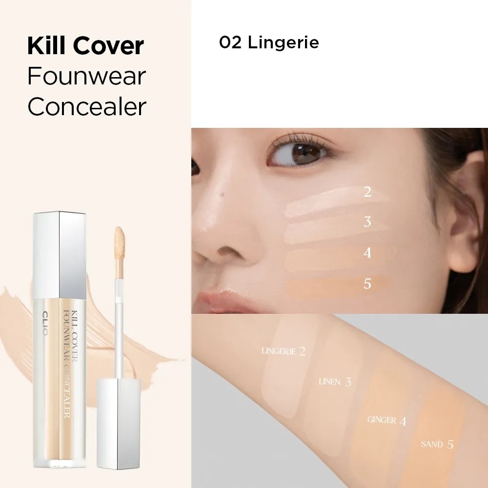 Kem Che Khuyết Điểm Clio Kill Cover Founwear Concealer 6g .#2 BP Lingerie