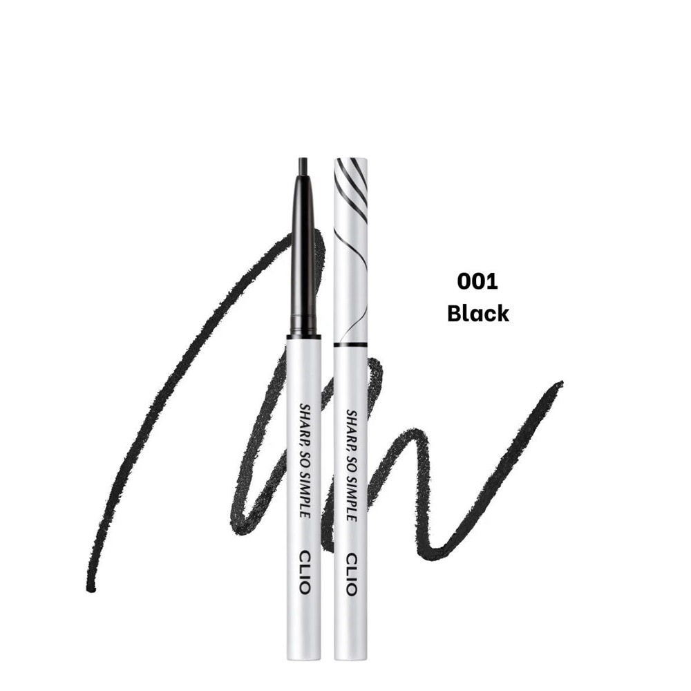 Chì Kẻ Viền Mắt Clio Sharp So Simple Waterproof Pencil Liner 0.14g .#01 Black
