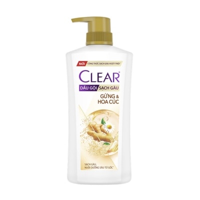 CLEAR Dầu Gội Sạch Gàu Clear Gừng Và Hoa Cúc 630g