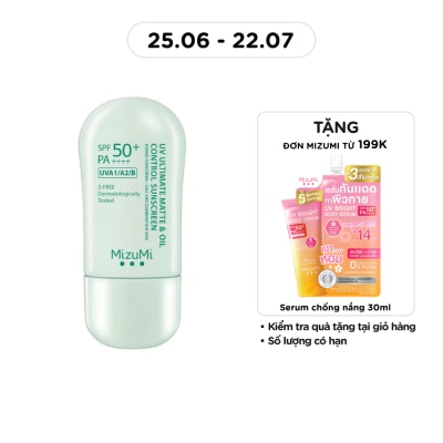 MIZUMI - Kem Chống Nắng Kiềm Dầu Mizumi UV Ultimate Matte & Oil Control Sunscreen SPF50+ PA++++ 40g