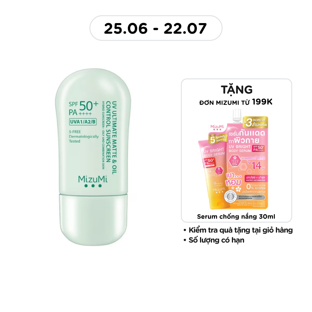 Kem Chống Nắng Kiềm Dầu Mizumi UV Ultimate Matte & Oil Control Sunscreen SPF50+ PA++++ 40g