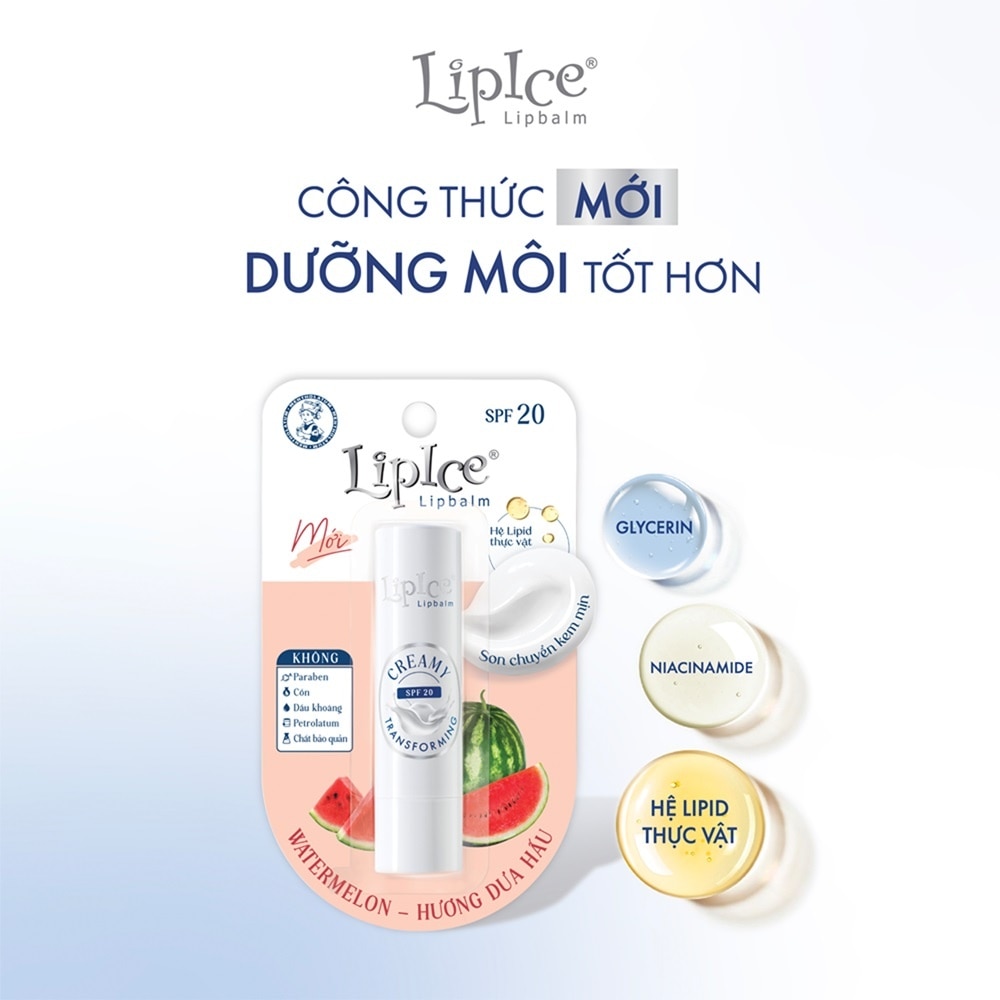 Son Dưỡng Môi LipIce Hương Dưa Hấu 3.3g