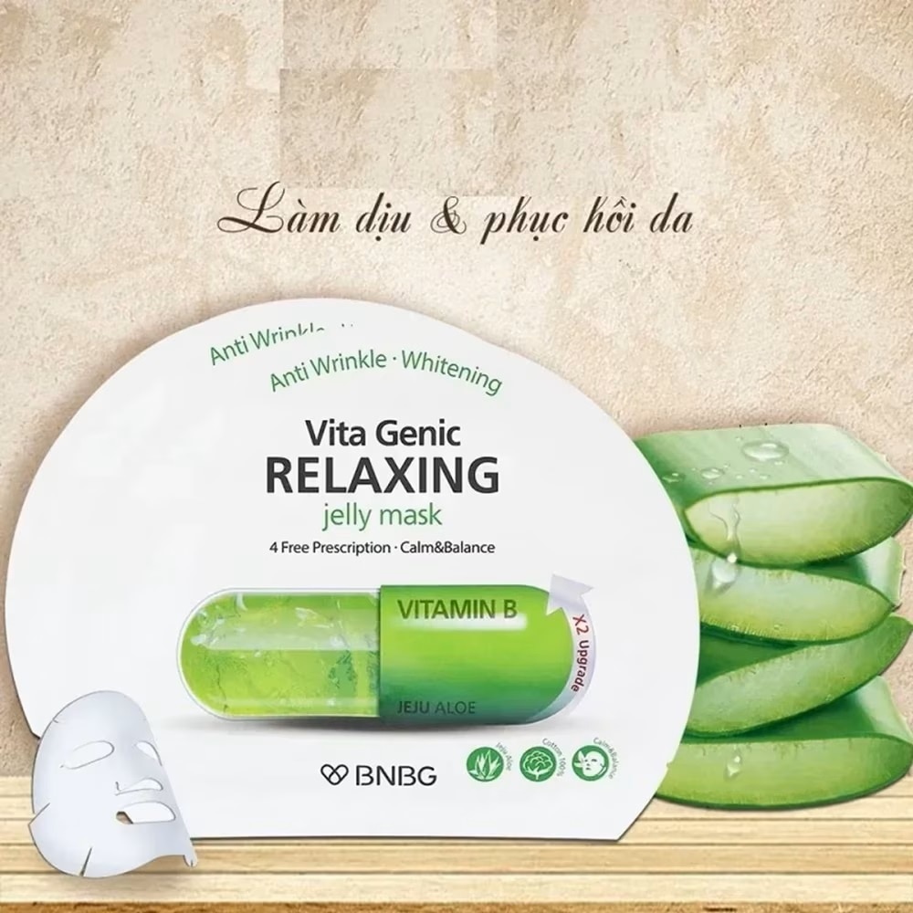 Mặt Nạ BNBG Vita Genic Relaxing Jelly Mask Phục Hồi Da 30mlx10pcs