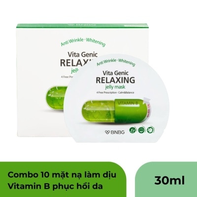 BNBG Mặt Nạ BNBG Vita Genic Relaxing Jelly Mask Phục Hồi Da 30mlx10pcs
