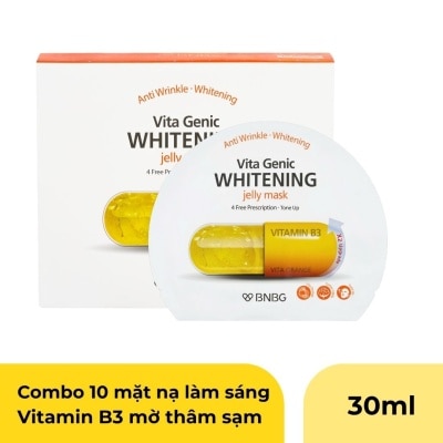 BNBG Mặt Nạ BNBG Vita Genic Whitening Jelly Mask Dưỡng Trắng 30mlx10pcs