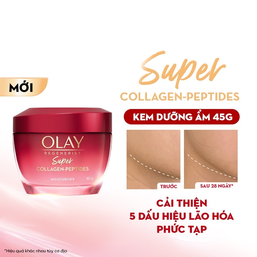 Kem Dưỡng Olay Regenerist Super Collagen Peptides Soft Moisturiser 45g