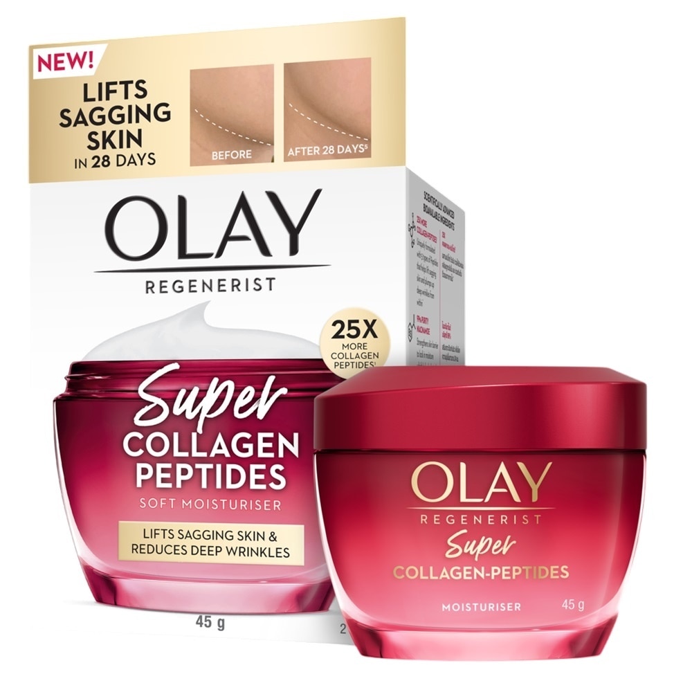 Kem Dưỡng Olay Regenerist Super Collagen Peptides Soft Moisturiser 45g