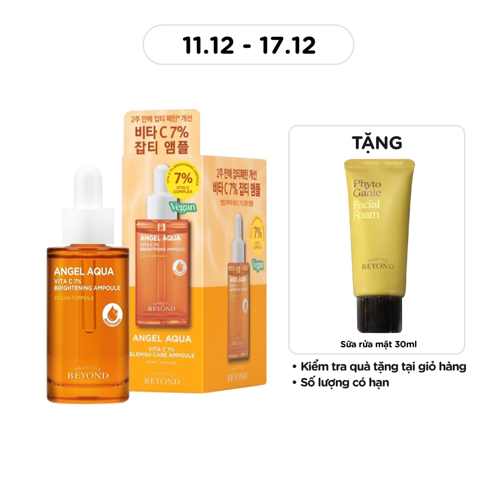 Tinh Chất Beyond Angel Aqua Vita C 7% Brightening Ampoule 30ml