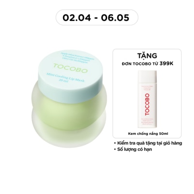 TOCOBO - Mặt Nạ Dưỡng Môi Tocobo Mint Cooling Lip Mask 20ml