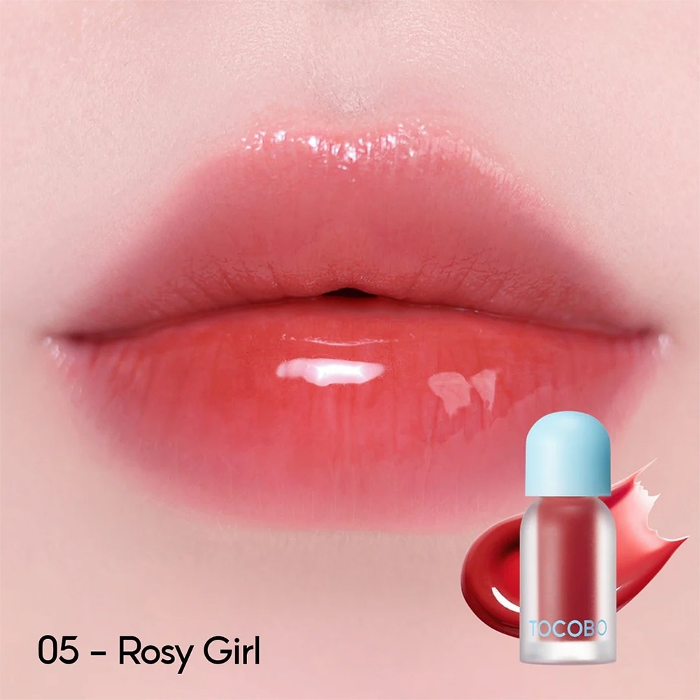 Tocobo Juicy Berry Plumping Lip Oil 4g .#05 Rosy Girl