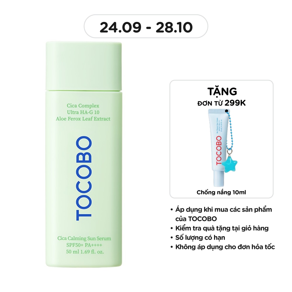 Tinh Chất Chống Nắng Tocobo CiCa Calming Sun Serum SPF50+ PA++++ 50ml