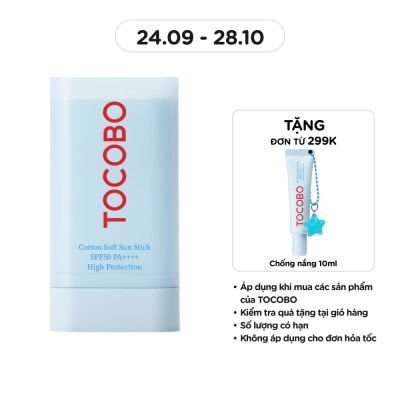 TOCOBO Thanh Lăn Chống Nắng Tocobo Cotton Soft Sun Stick SPF50 PA++++ 19g image