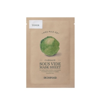 SKINFOOD - Mặt Nạ Skinfood Cabbage Sous Vide Mask Sheet 18g