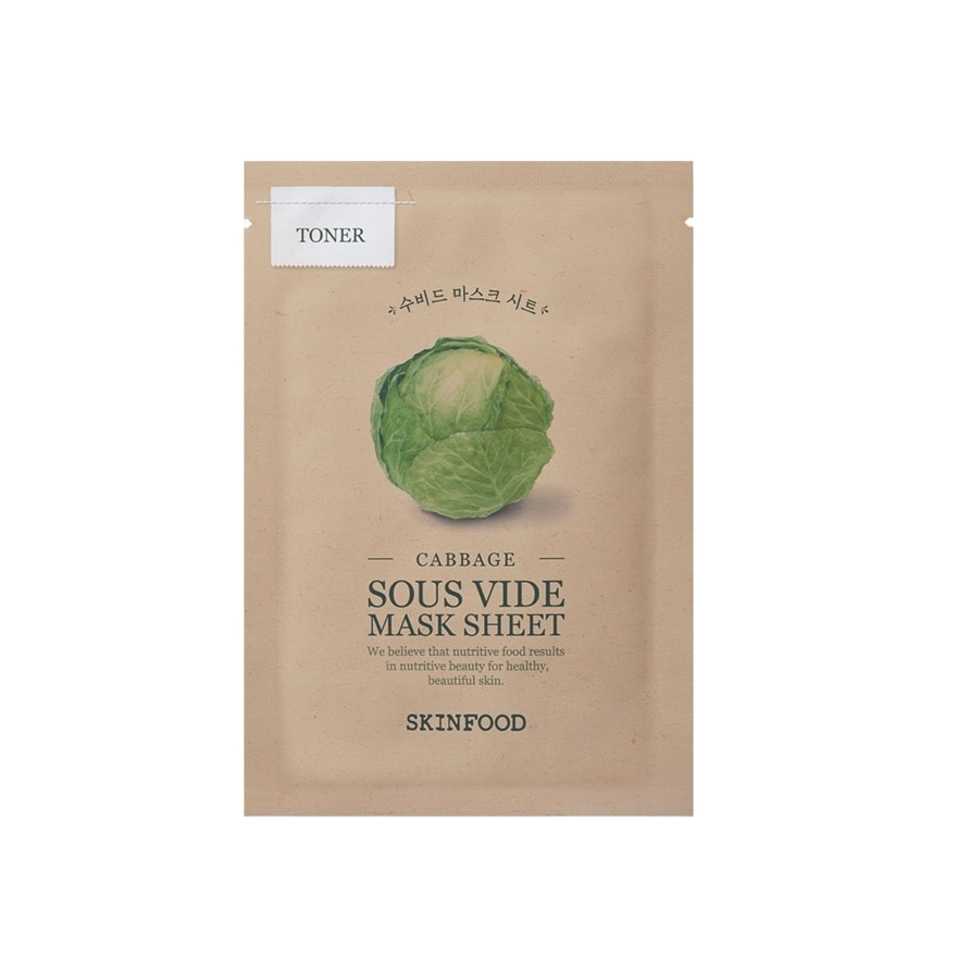 Mặt Nạ Skinfood Cabbage Sous Vide Mask Sheet 18g