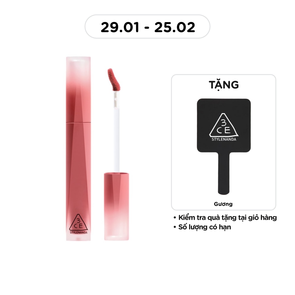 3CE Velvet Lip Tint Plush 4g .#08 Figtachio