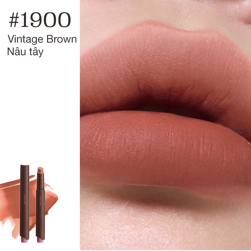 Son Joocyee Velvet Rouge 3g .#1990 Vintage Brown