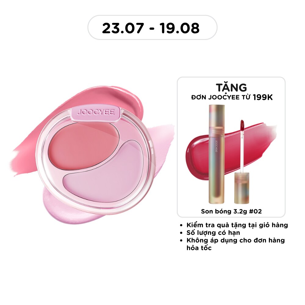 Má Hồng Kem 2 Màu Joocyee Cream Blush Duo 7g .#G254 Pink Taro