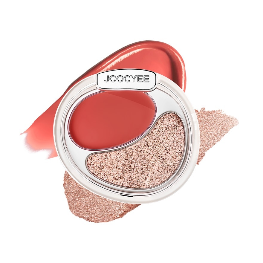 Kem Má Hồng & Bắt Sáng Joocyee Cream Blush And Highlighting Duo 7g .#D260 Fiery Peach