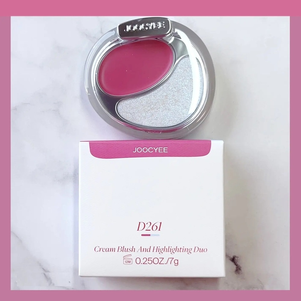 Kem Má Hồng & Bắt Sáng Joocyee Cream Blush And Highlighting Duo 7g .#D261 Amethyst Aura