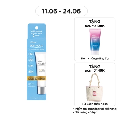 SUNPLAY - Tinh Chất Chống Nắng Sunplay Skin Aqua UV Defense Duo Serum 30g