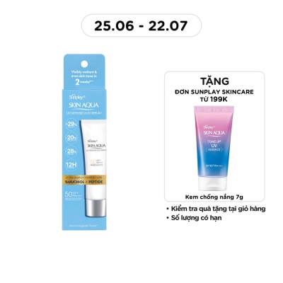 SUNPLAY - Tinh Chất Chống Nắng Sunplay Skin Aqua UV Defense Duo Serum 30g