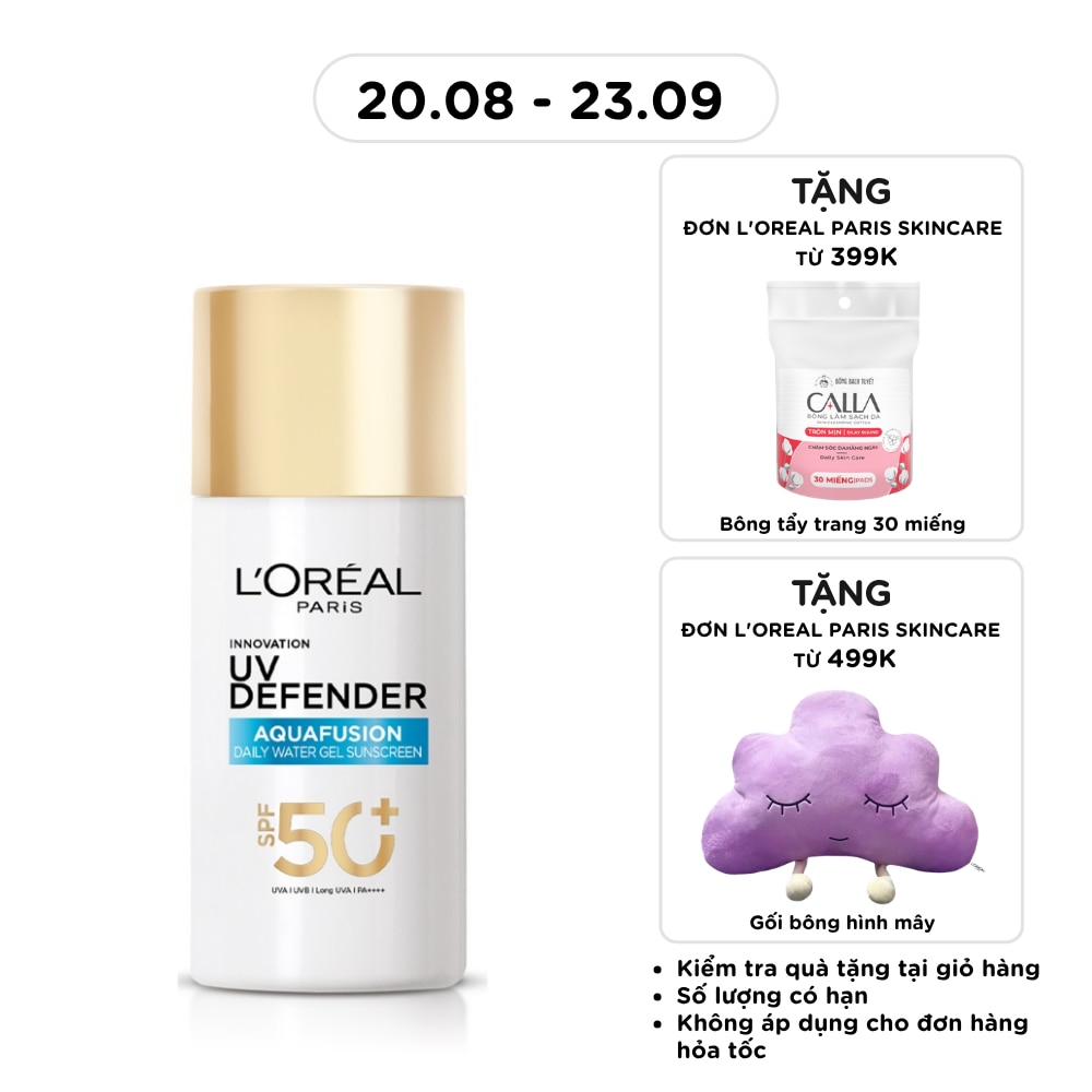Kem Chống Nắng L’oréal UV Defender Aquafusion Daily Water Gel Sunscreen SPF50+ PA++++ 50ml image