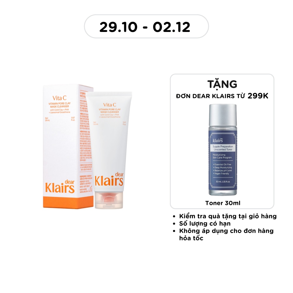 Vitamin Pore Clay Mask Cleanser 150ml