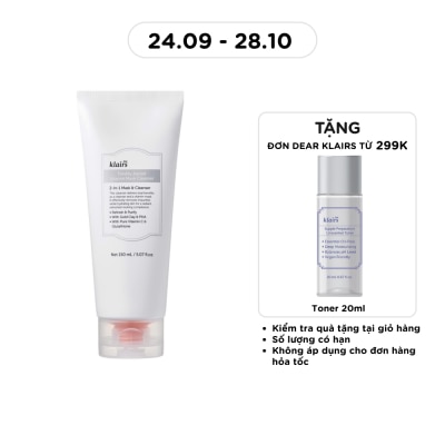 DEAR KLAIRS Sữa Rửa Mặt Dear Klairs Vitamin Pore Clay Mask Cleanser 150ml image