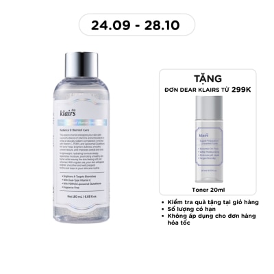 DEAR KLAIRS Nước Hoa Hồng Dear, Klairs Freshly Juiced Vitamin Essence Toner 180ml image