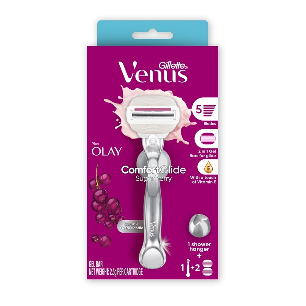 Gillette Venus ComfortGlide Sugarberry (1 Hilt + 1 Razor)
