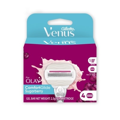 VENUS Gillette Venus ComfortGlide Sugarberry Replacement Razor 4pcs