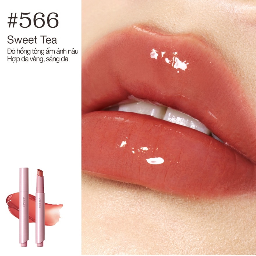 Son Bóng Joocyee Lasting Glossy Rouge 3g .#566 Sweet Tea