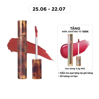 JOOCYEE - Fluffy Matte Lipgloss 3.3g .#V02 Deep-Sea Coral